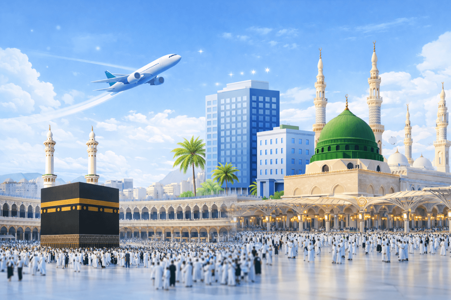 Beautiful Makkah and Madina View